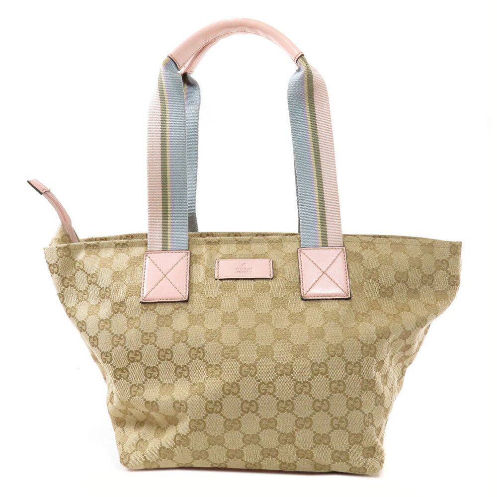 Gucci GG Canvas Sherry Line Tote Bag beige pink - Picture 11 of 11